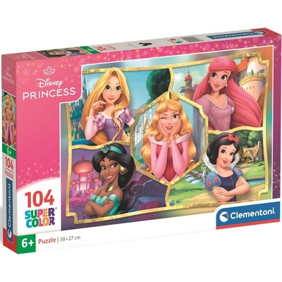 Clementoni Детски пъзел Clementoni от 104 части - Принцесите на Дисни 2 (25057)