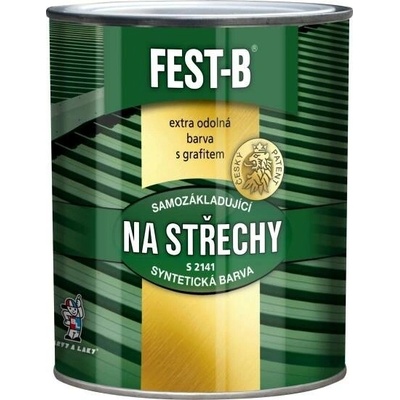 FEST-B 2v1 barva na střechy a kov S2141 0,8kg zelená