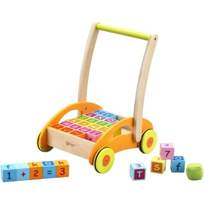 Classic World Дървена проходилка с кубчета