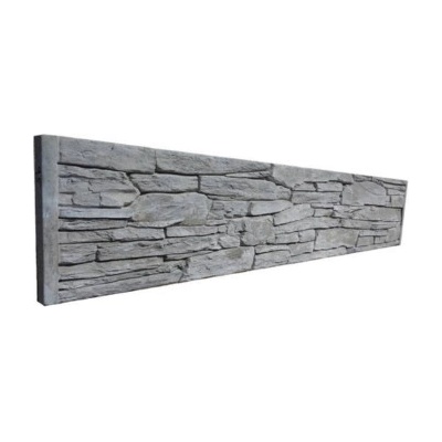 Plotová výplň Presbeton oboustranná 2070x65x400 mm reliéfní přírodní