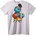 NOONEBRAND Тениска Костенурка Баскетбол - 7XL, White