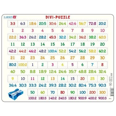 Larsen - Пъзел: Образователен - Математически, Делене - 81 части, голям