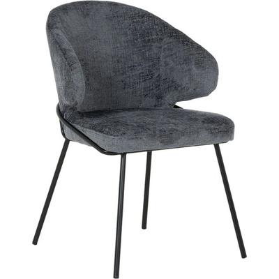 Carmen Трапезен стол Carmen RENO, до 120kg. , дамаска, прахово боядисана метална база, синьо-сив (bt-3532363)