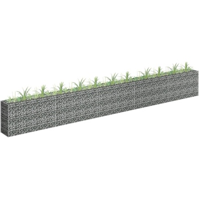 VidaXL Gabionový vyvýšený záhon pozinkovaná ocel 450 x 30 x 60 cm