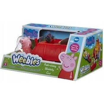 TM Toys PEPPA Pig WEEBLES - Roly Poly figúrka s autom