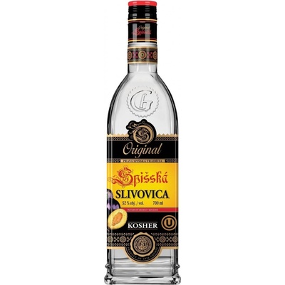 Kosher Spišská Original Slivovica 52% 0,7 l (čistá fľaša)