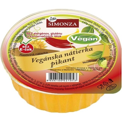 Simonza Vegánska nátierka pikant 50 g