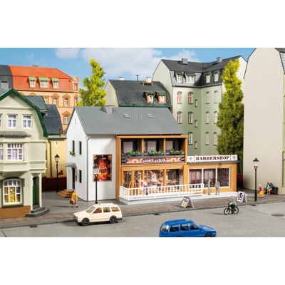 Auhagen TT/H0 Döner kebab a holičství stavebnice 12356