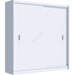 EMS Гардероб SAPHIRA 203x215 см с плъзгащи врати, бял (MT0002)