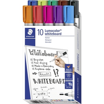 Image 1 of STAEDTLER WB Маркер Lumocolor с кръгъл връх 2 мм, асортимент (10) (351 B10)
