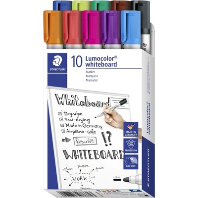 STAEDTLER WB Маркер Lumocolor с кръгъл връх 2 мм, асортимент (10) (351 B10)