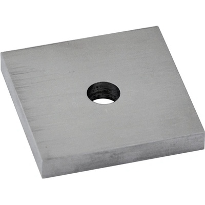 Podložka čtvercová horní (40x40x6 mm / díra ø 8 mm), broušená nerez K320 / AISI304