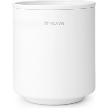 Brabantia Стойка за четки за зъби Brabantia MindSet 1005685, Лесно почистване, Широк отвор, Минерално покритие, Бял (1005685)