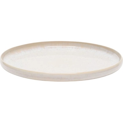 Bílý keramický talíř Kave Home Uilo 26,5 cm