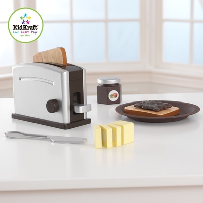 KidKraft Espresso toaster set hnědý