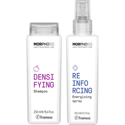 Kazeta Framesi Morphosis Densifying šampon 250 ml + sprej reinforcing 150 ml