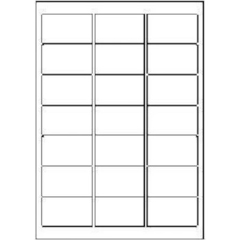CDRmarket Самозалепващи етикети 63, 5 x 38, 1 mm, 21 етикети A4, 100 листа (R0ECO.0410A)