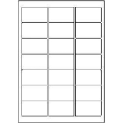 CDRmarket Самозалепващи етикети 63, 5 x 38, 1 mm, 21 етикети A4, 100 листа (R0ECO.0410A)