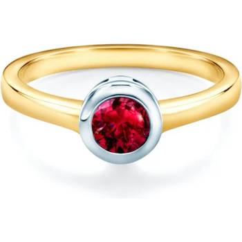 Image 1 of SAVICKI Годежен пръстен savicki: двуцветно злато, рубин