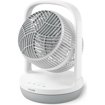 Philips table fan series 2000. Strong & super quiet with SilentWings technology. 23dB. Air circulation. Tilt 180° adjustable. 12 hour timer. Bedroom, Home & Office. White (CX2050/00)
