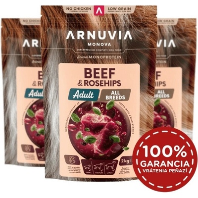 Arnuvia Monova Dog Adult All Breeds Beef & Rosehips 6 kg