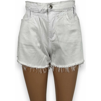 dámske biele džínsové šortky Aloha biela