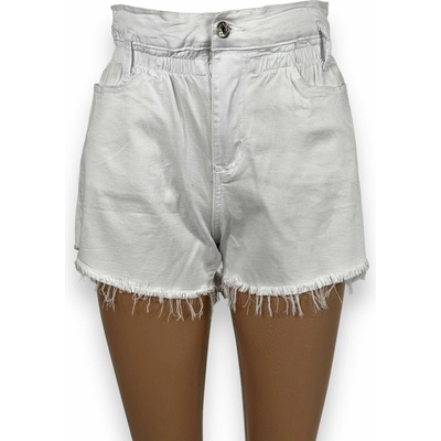 dámske biele džínsové šortky Aloha biela