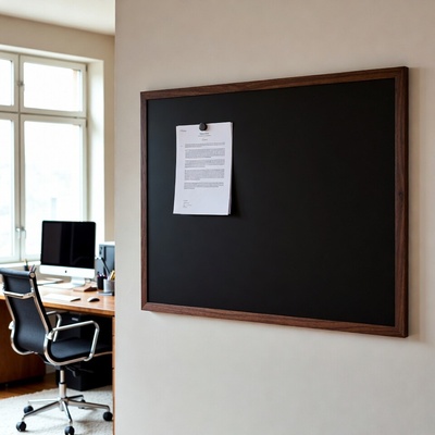 Toptabule.sk Čierna magnetická tabuľa NATURE LINE v drevenom ráme PALISANDER 100×150 cm