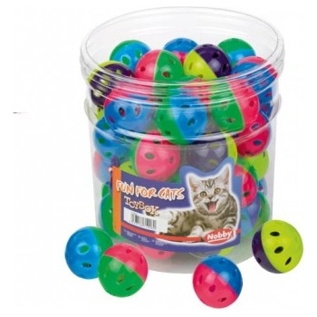 NOBBY Играчка за котка топка цветна 4 см nobby Германия 71908