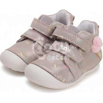 D.D.step kožené boty S015-51219A Silver