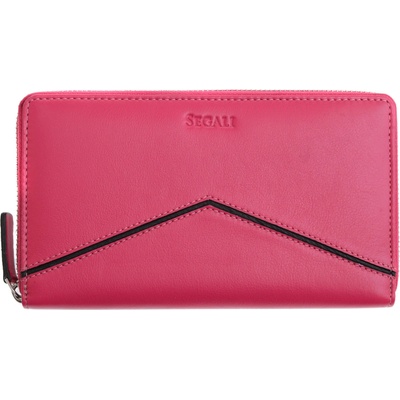 Segali dámska kožená peňaženka 7079 hot pink