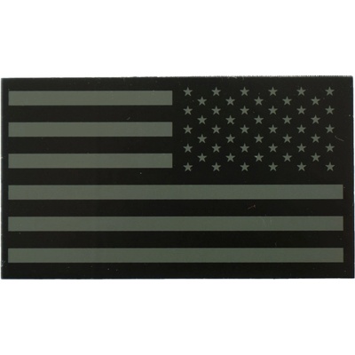 MILITARY RANGE Nášivka IFF IR vlajka USA VELCRO reverzná ZELENÁ