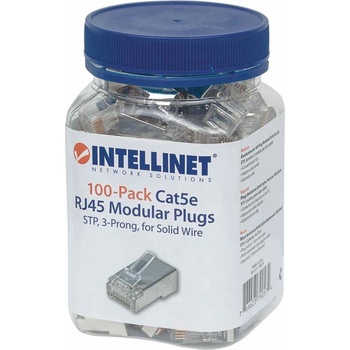 Intellinet Конектори INTELLINET 790574, RJ-45, STP, Cat 5e, 100 броя (790574)