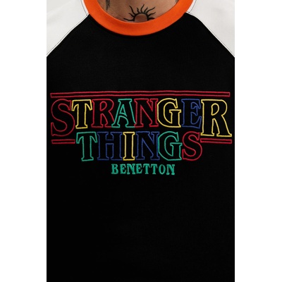Benetton Памучен суичър United Colors of Benetton x Stranger Things (38JZU10B9)