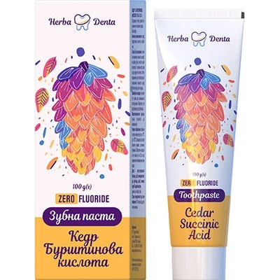 Herba Denta s cédrom a kyselinou jantárovou zero fluorid 100 g
