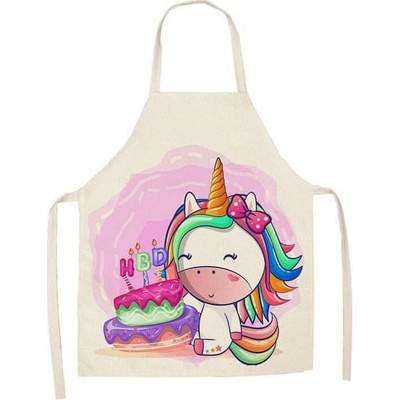 Cakesicq Kuchyňská zástěra jednorožec s dortem