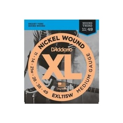 D'ADDARIO EXL115W Blues/Jazz Rock - .011 - .049