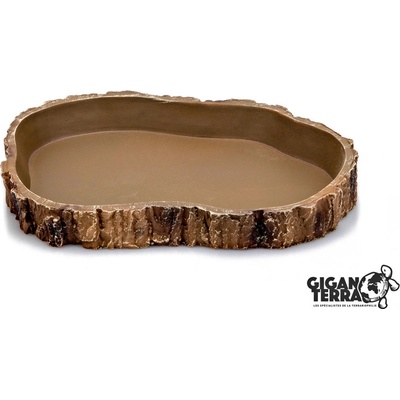 GiganTerra Miska na krmivo hnědá L 18 cm