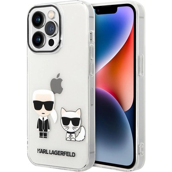 KARL LAGERFELD Калъф Karl Lagerfeld PC/TPU Karl and Choupette, За iPhone 14 Pro Max, Transparent (KLHCP14XCKTR)