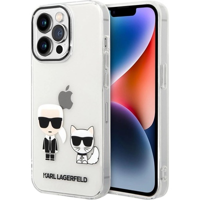 KARL LAGERFELD Калъф Karl Lagerfeld PC/TPU Karl and Choupette, За iPhone 14 Pro Max, Transparent (KLHCP14XCKTR)