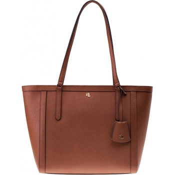 Ralph Lauren kabelka Lauren CROSSHATCH LEATHER-CLARE 25-TTE-MED 431842431002 Hnědý