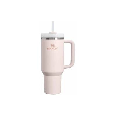 STANLEY 1913 Quencher H2.0 Flowstate Drinking Bottle with Straw 1.2L - Thermo Mug Cools Up to 11 Hours, 48 Ice Cooled - Dishwasher Safe - Thermos Bottle BPA Free Stainless Steel - Rose - 10-11673-115