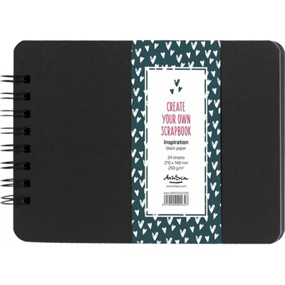 draSca Scrapbook - Inspiration Album Wire 210x148mm Black (24 listů - 250g/m2)