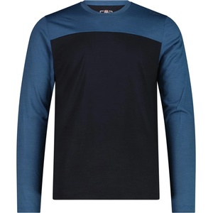 CMP Мъжки вълнен пуловер CMP T-Shirt 36N1897 Merino longsleeve - Antracite / Avio - размер 56 (EU) (005-7336-0116)