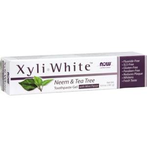 NOW Foods XYLIWHITE - Паста за зъби [182 грама] Neem & Tea Tree