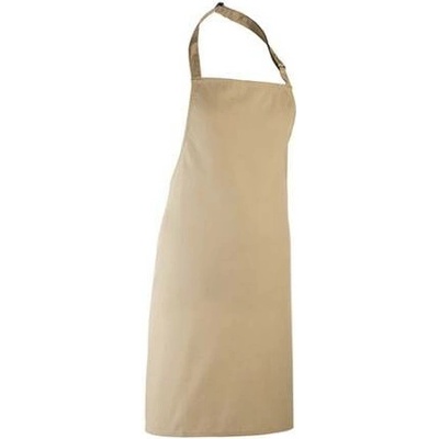 Premier Workwear Klasická zástěra za krk PR150 Khaki Pantone 7503 72x86cm