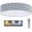 BPS Koncept Led Димируем плафон galaxy kids led/24w/230v звезди сив/бял + д. у (bs0554)