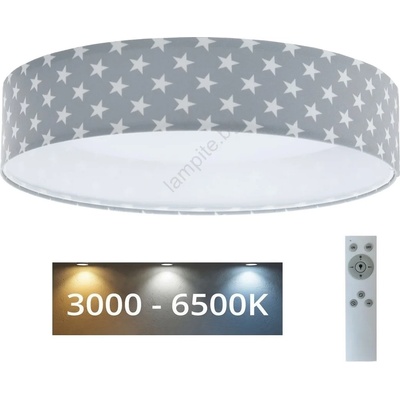 BPS Koncept Led Димируем плафон galaxy kids led/24w/230v звезди сив/бял + д. у (bs0554)