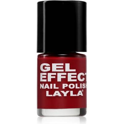 Layla Cosmetics Gel Effect gelový lak na nehty odstín N.06 Power Red 10 ml