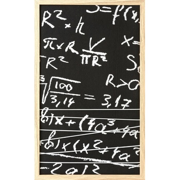 Obraz v ráme MATH1 čierny / biely